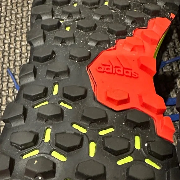 Adidas Blue and Orange Athletic Sneakers - Picture 10 of 10